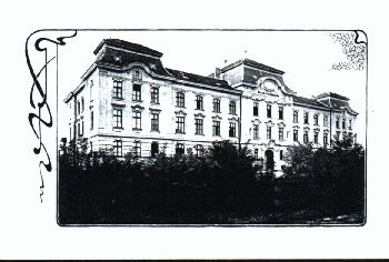 Képeslap 1905-bõl - 'Magyar Állami Fõgymnasium' az egykori Nagy Körúton ma a Constantin Loga líceum. 1857-ben épült. 